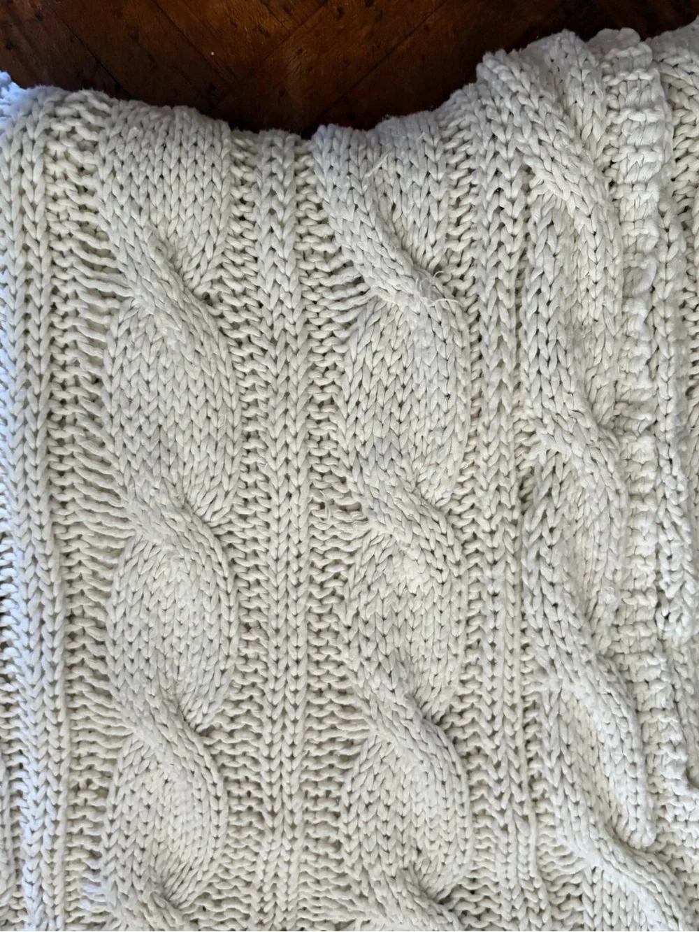 Aviva Stanoff Knit Throw - Cream - 50” x 70”